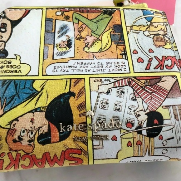 Kate spade Archie comic riverdale wallet yellow - Picture 2 of 8